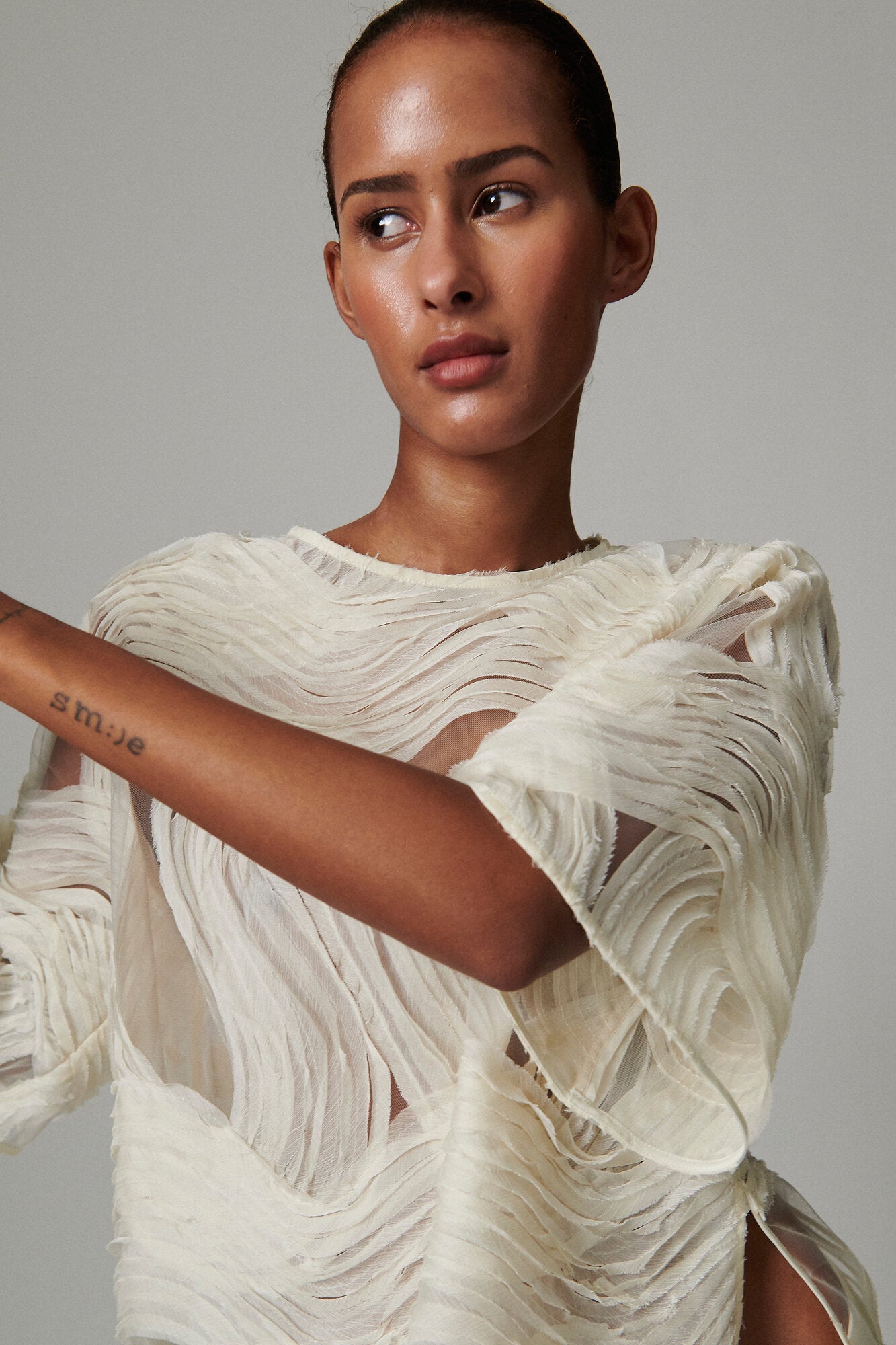 Tatiana Crochet blondebluse - Jet Stream